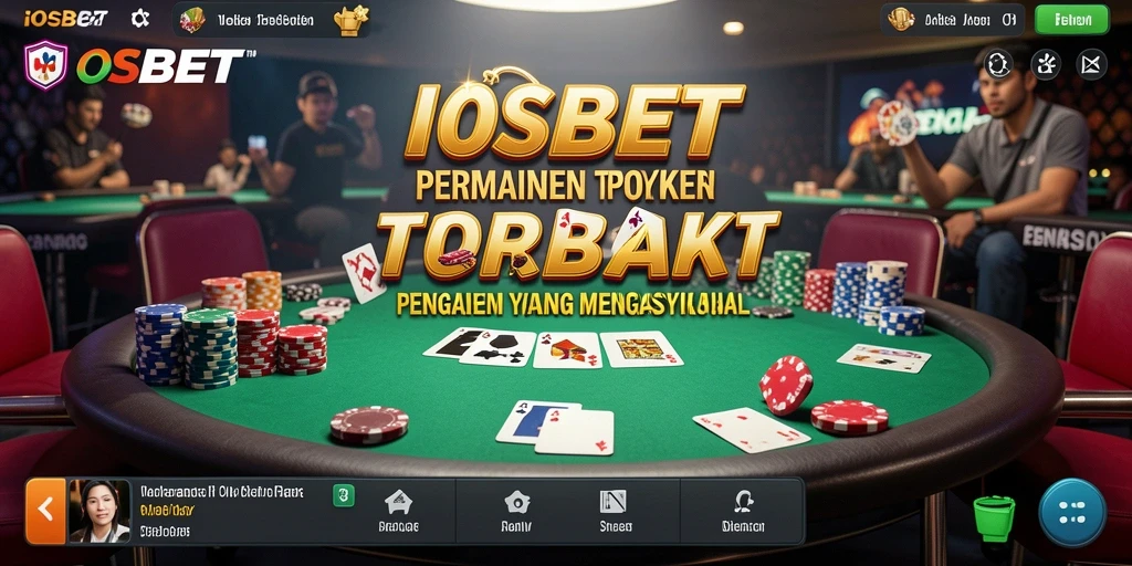 Tampilan gameplay Poker yang menarik dan interaktif di IOSBET.