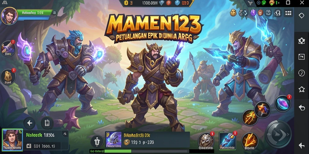 Tangkapan layar gameplay ARPG yang mendebarkan dari MAMEN123.