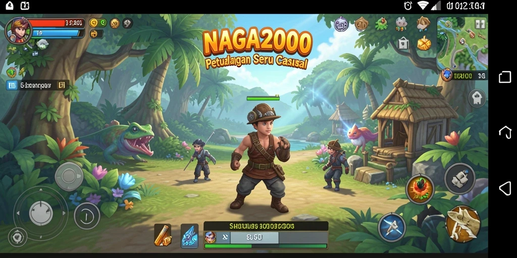 Tampilan gameplay seru dari NAGA2000 yang menghibur.