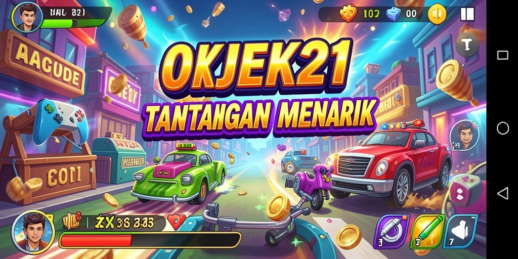 Tampilan menarik gameplay seru di OKJEK21.