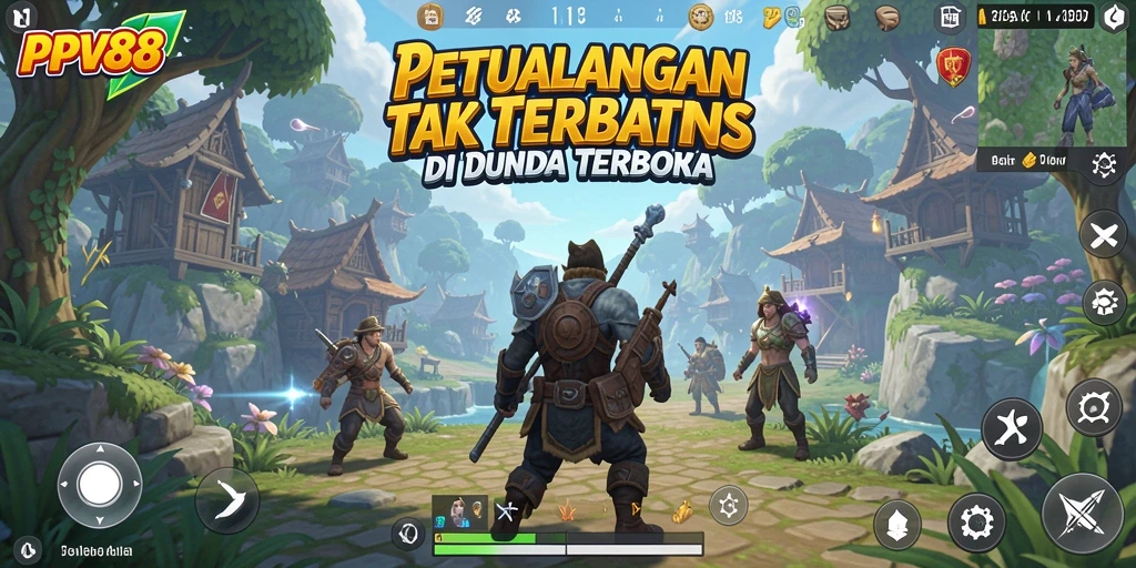Tampilan gameplay PPV88 yang mengesankan di dunia terbuka.
