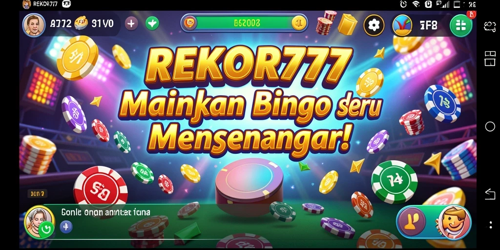 Screenshot gameplay REKOR777 menampilkan keseruan bermain Bingo.