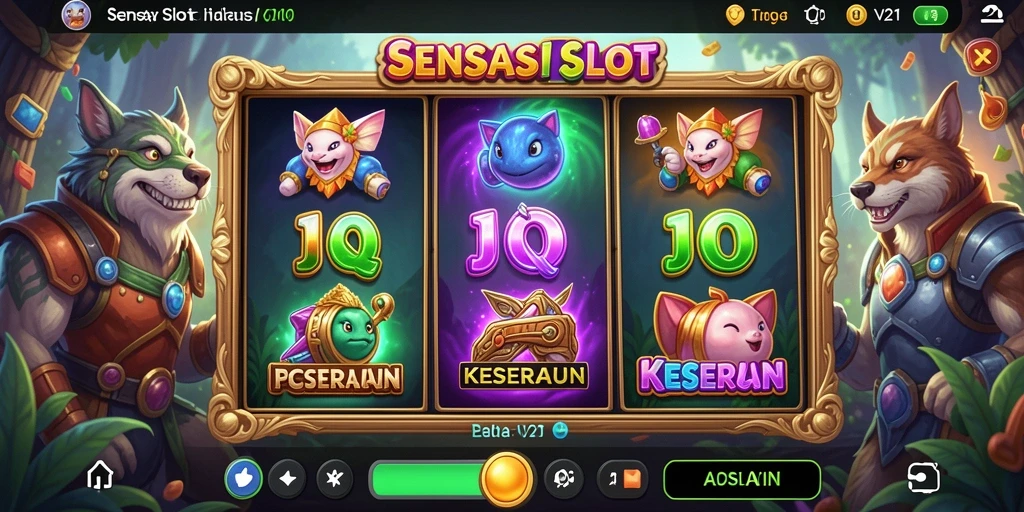 Tampilan menarik dari gameplay V21 yang seru di Slot.