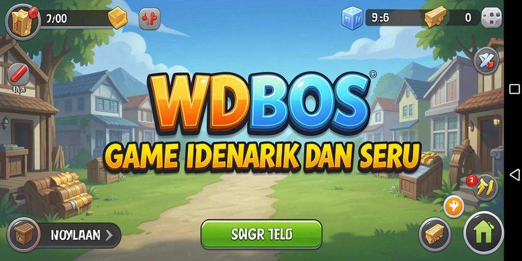 Tampilan gameplay WDBOS yang menarik dan penuh warna.